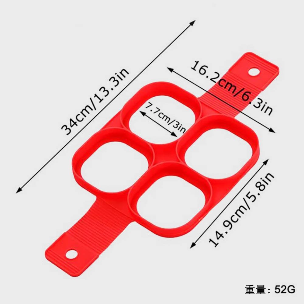 4-Cavity Silicone Pancake Maker & Egg Ring