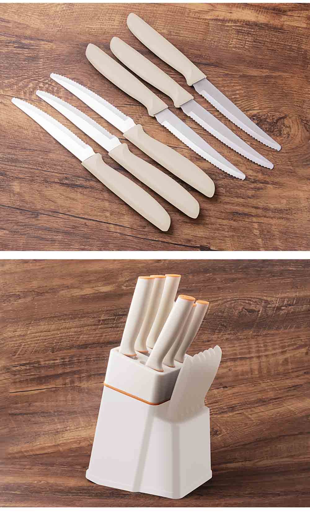 14-Piece Stainless Steel Kitchen Knife Set with Universal Block