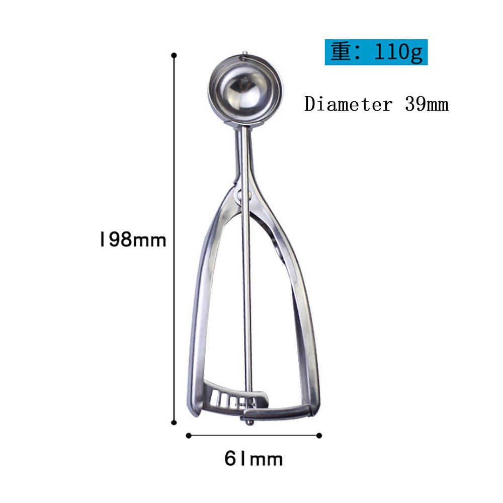 Stainless Steel Ice Cream Scoop with Trigger Release