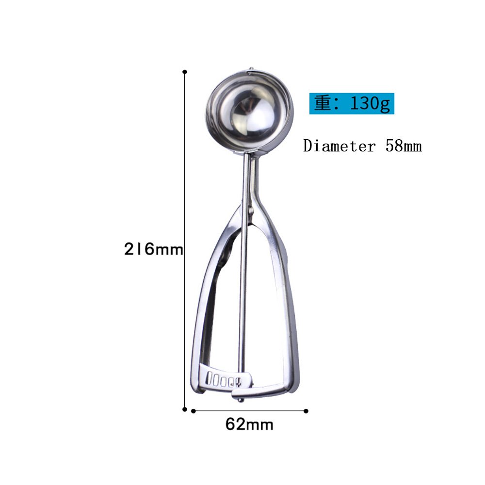 Stainless Steel Ice Cream Scoop with Trigger Release