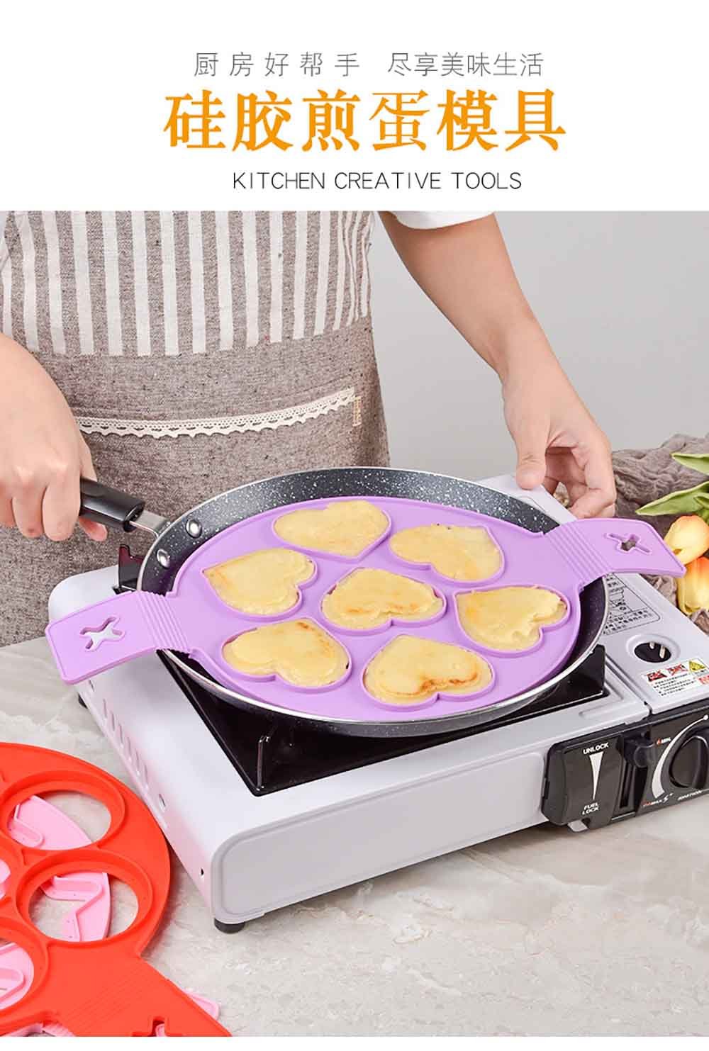 Silicone 7-Cavity Pancake & Egg Mold