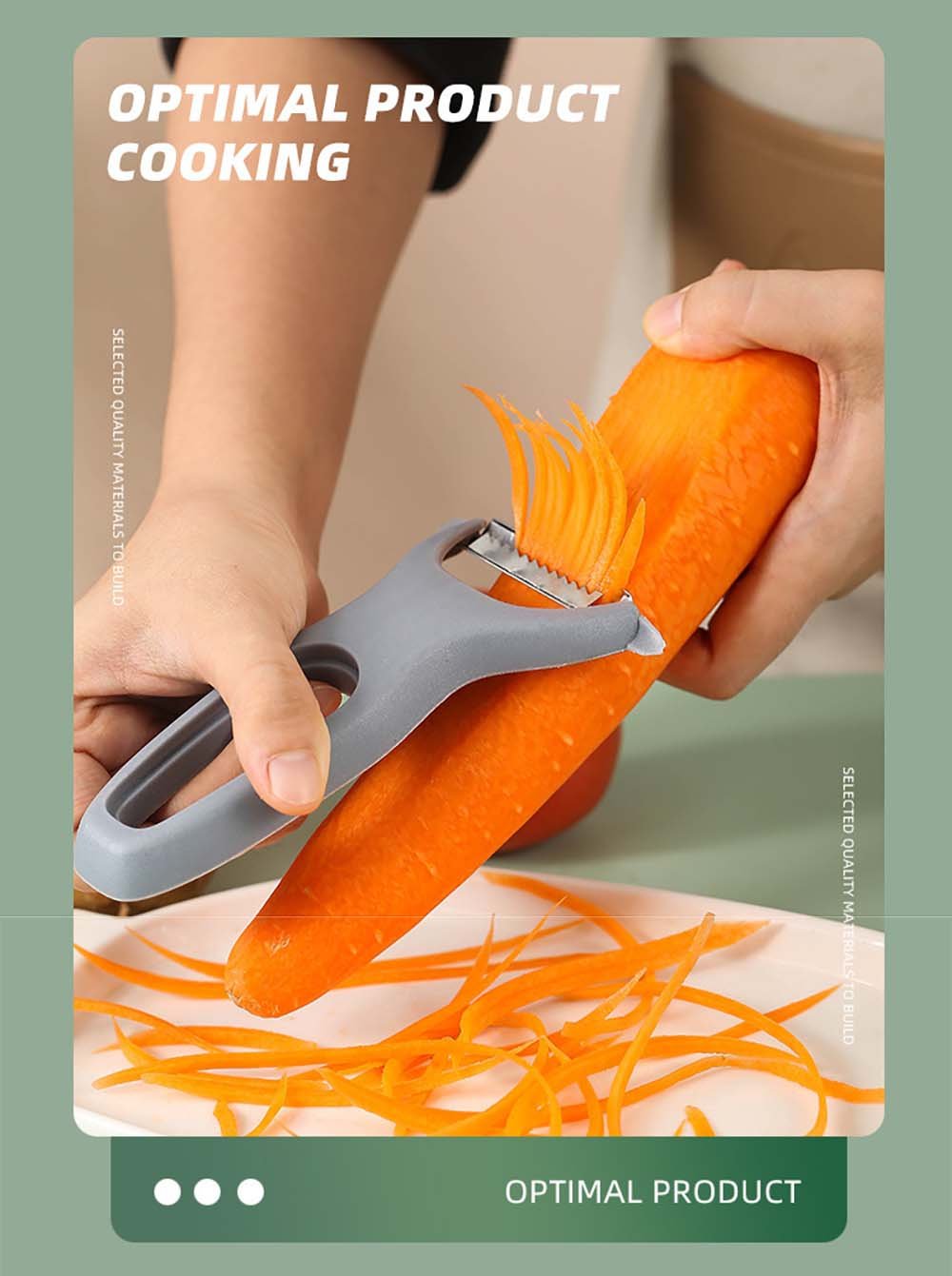 3-in-1 Stackable Vegetable Peeler Set