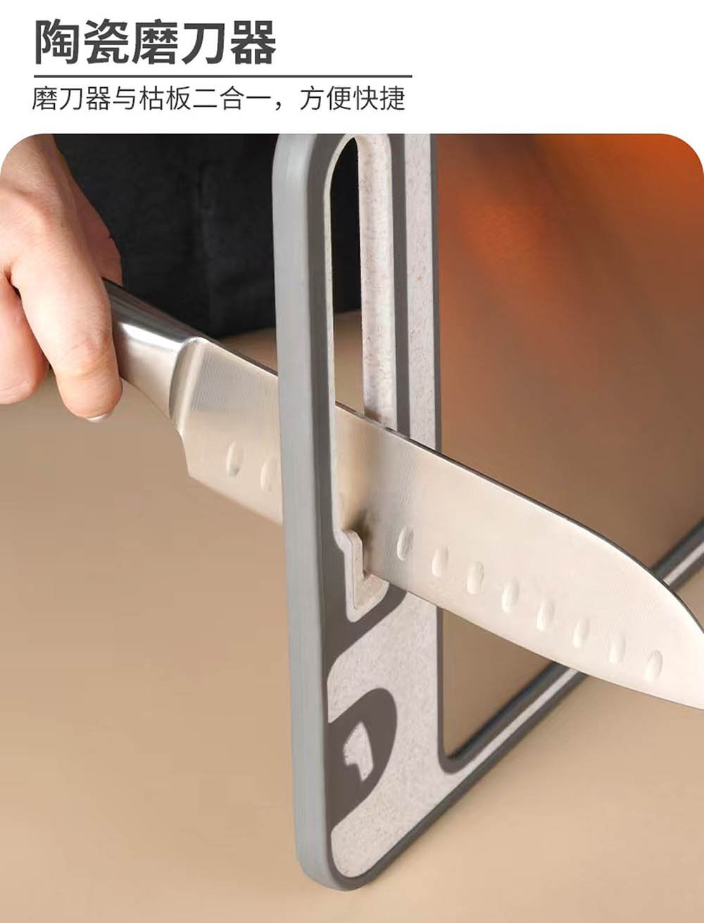 Double-Sided 3D Diamond Wave Cutting Board