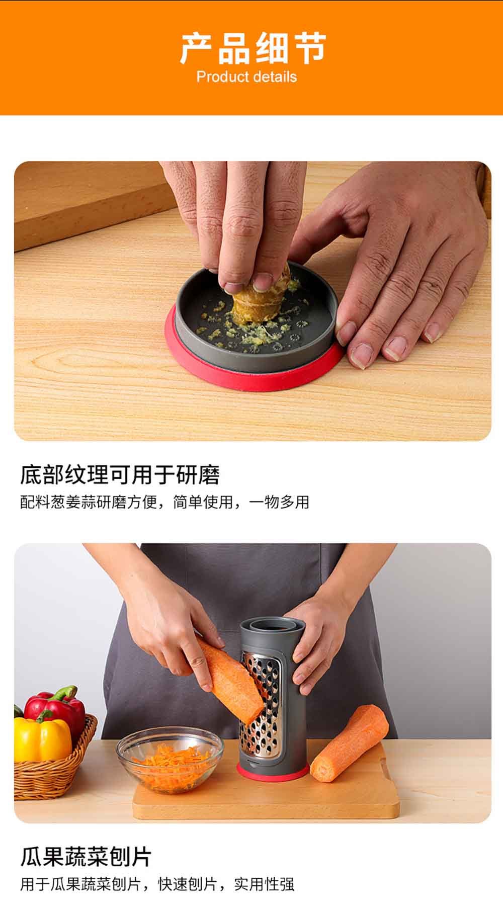 2-in-1 Kitchen Utensil Holder & Grater