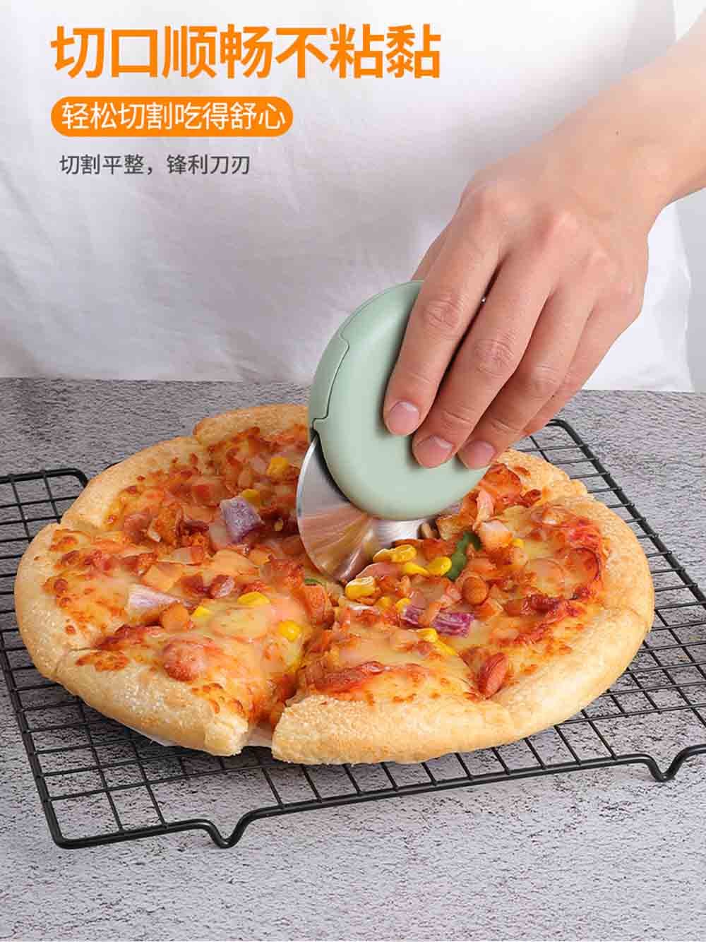 Detachable Round Rolling Pizza Cutter Wheel Slicer