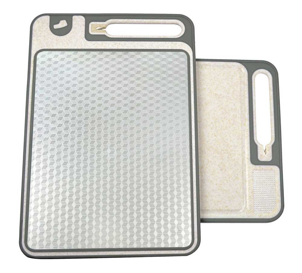 Double-Sided 3D Diamond Wave Cutting Board