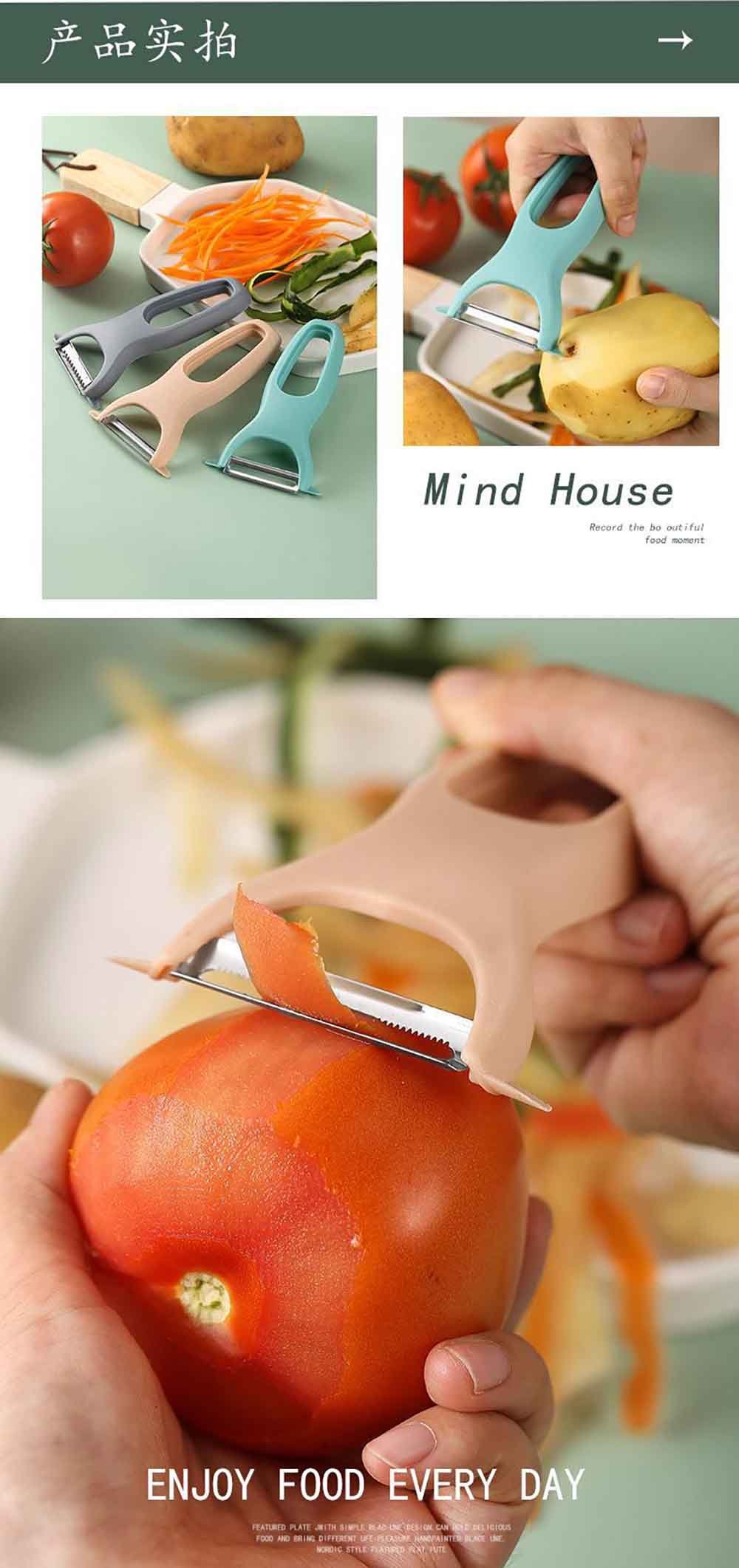 3-in-1 Stackable Vegetable Peeler Set