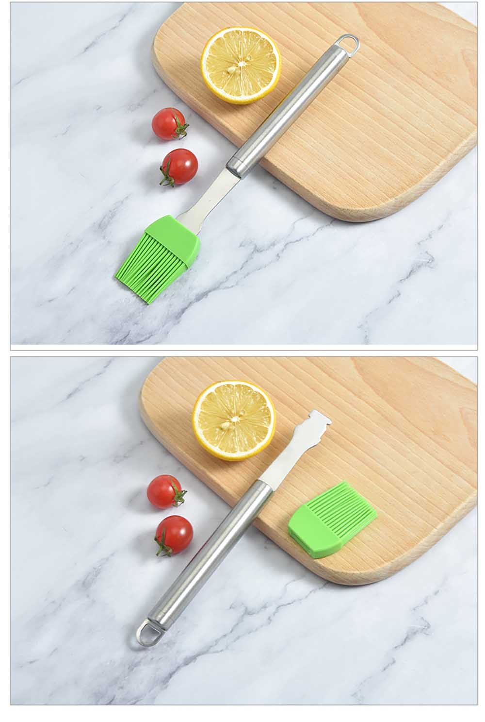 Silicone Basting Brush with Detachable Stainless Steel Handle