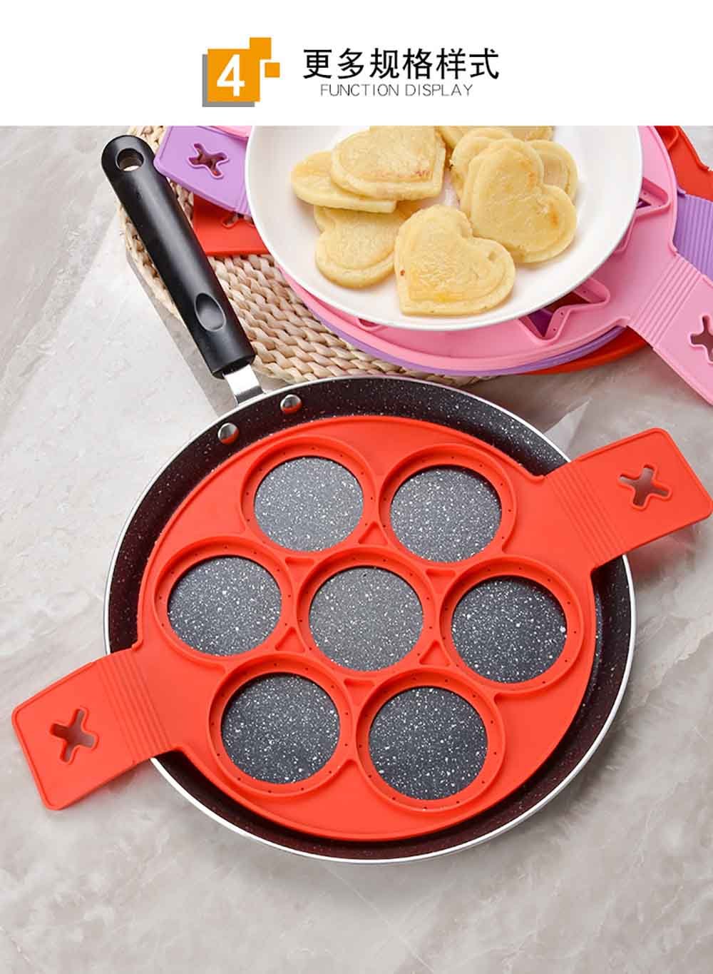 Silicone 7-Cavity Pancake & Egg Mold