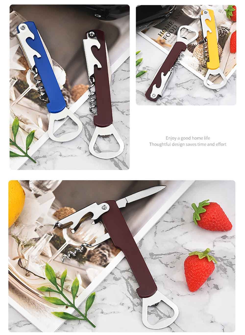 5.5" Multi-Function Dual Wine & Beer Bottle Opener