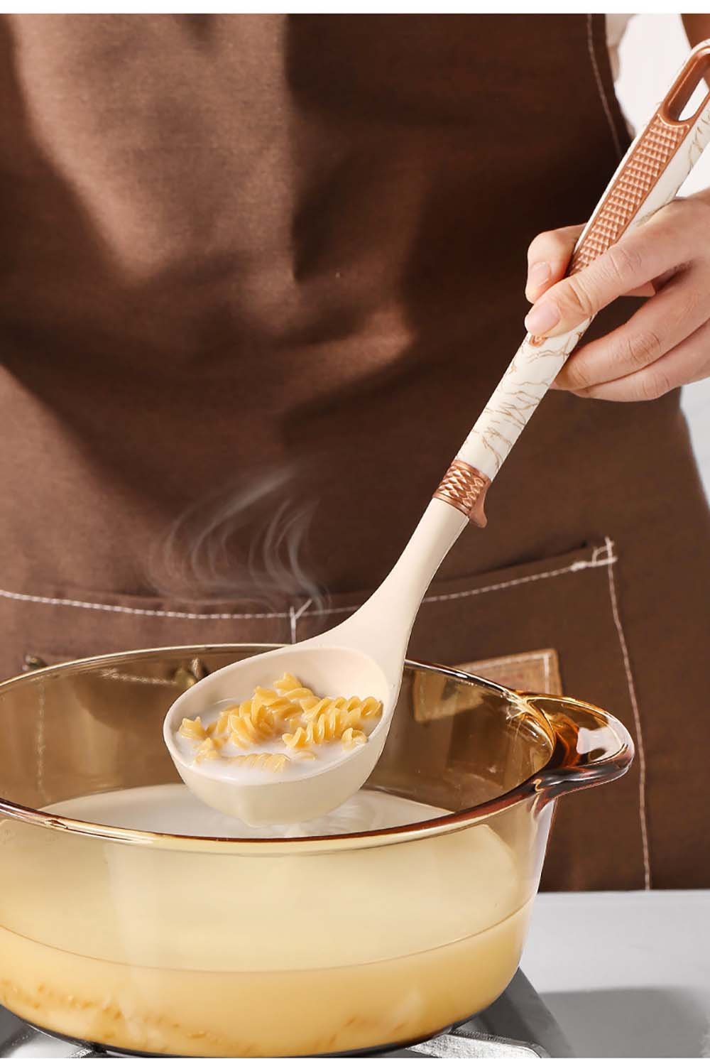 12-Piece Silicone Cooking Utensil Set with Marble Handle