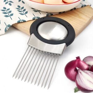 Stainless Steel Onion Holder with Deodorizing Soap