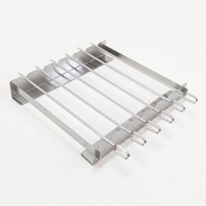 Portable Detachable Stainless Steel Skewer Rack Kit for BBQ