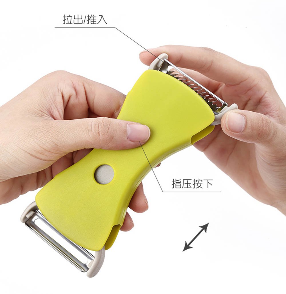 2-in-1 Dual Head Sliding Peeler