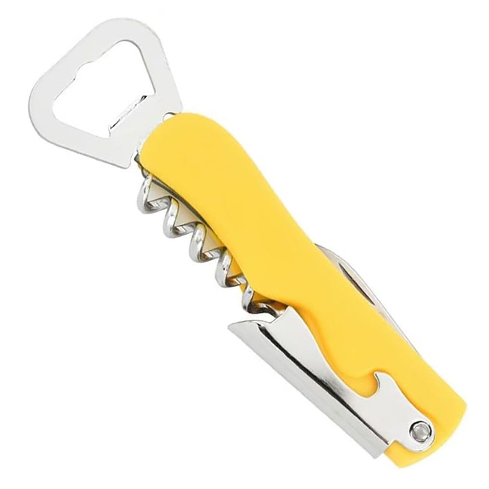 4-in-1 Stainless Steel Bottle Opener with Foil Cutter