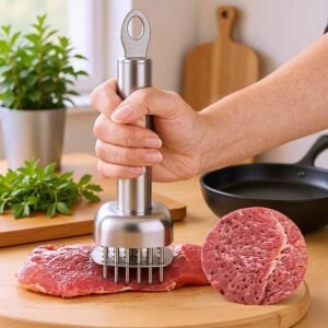 24-Pin Stainless Steel Meat Tenderizer Auto-Retract