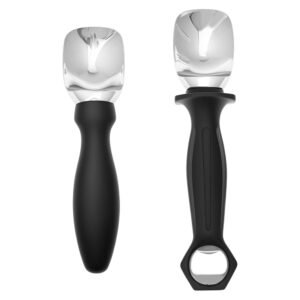 Professional Ice Cream Scoop with Ergonomic Soft Grip Handle