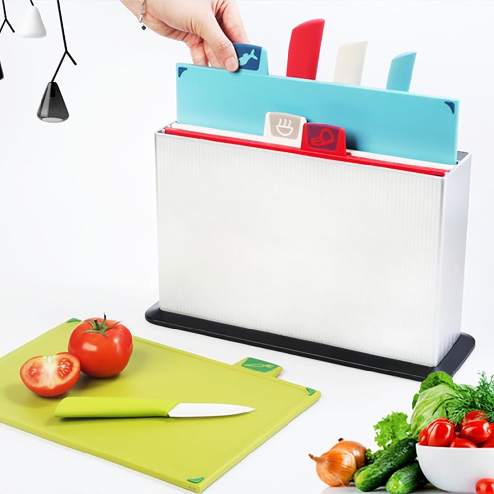 9-Piece Ceramic Knife & Cutting Board Set