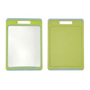 Dual-Sided Cutting Board with Knife Sharpener