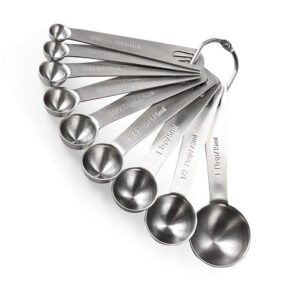 9-Piece Stainless Steel Measuring Spoon Set