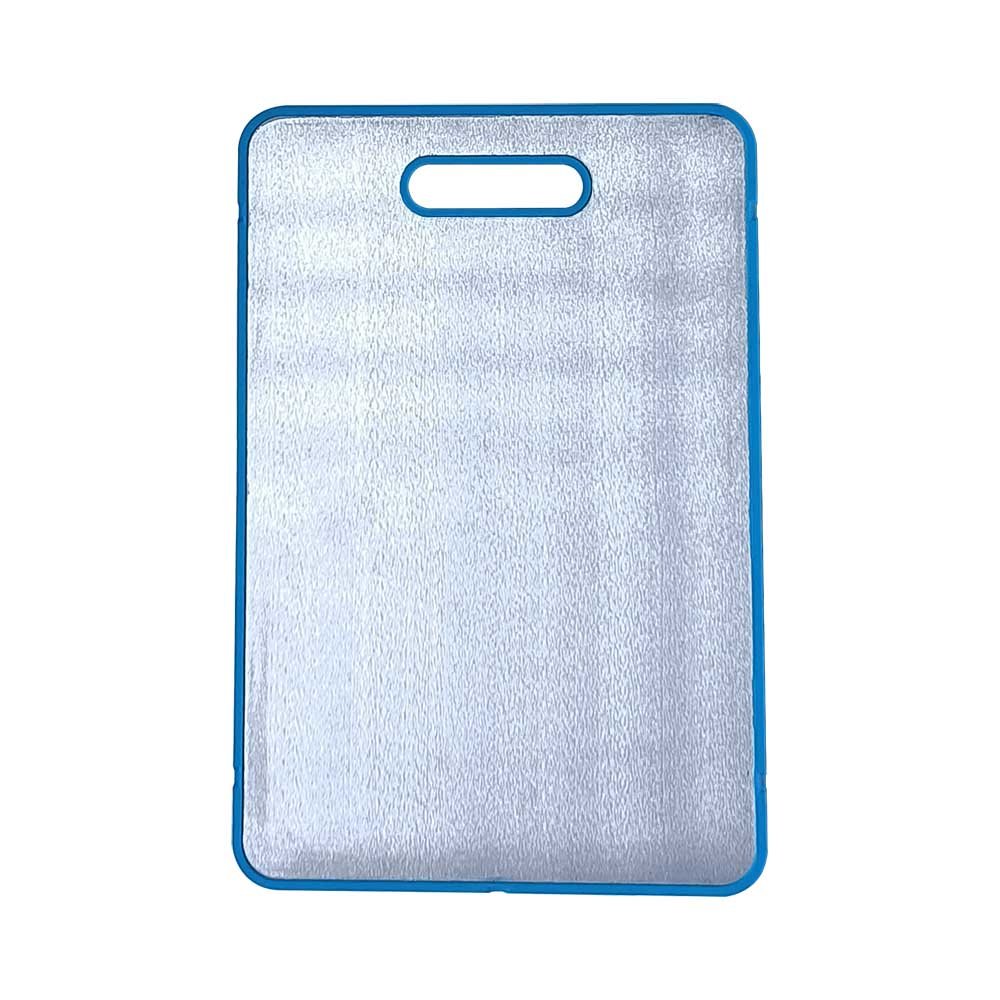 Dual-Sided Stainless Steel & Silicone Cutting Board