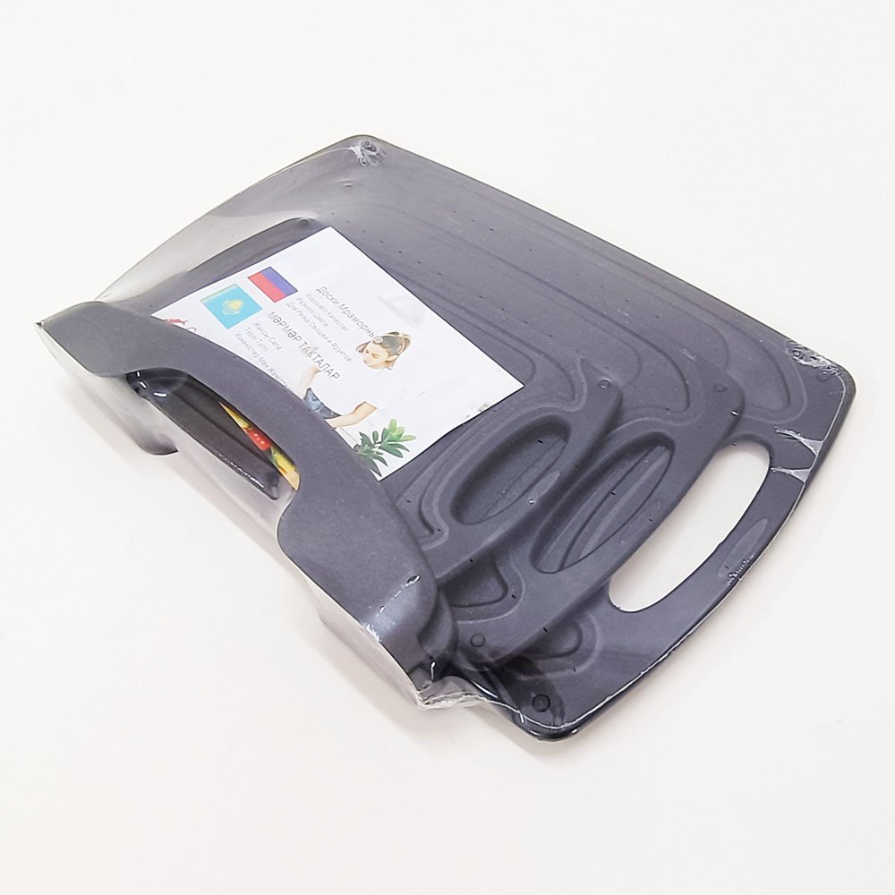 3-Piece Black Wheat Straw Cutting Board Set