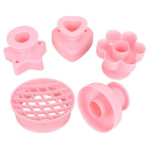 5-Piece Pink Donut Mold Set