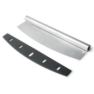 Stainless Steel Pizza Cutter with Ergonomic Arc Blade