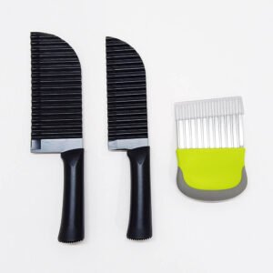 3-Piece Wave Cutter Set for Potatoes & Vegetables