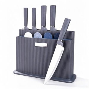 10-Piece Kitchen Knife & Cutting Board Set with Stand