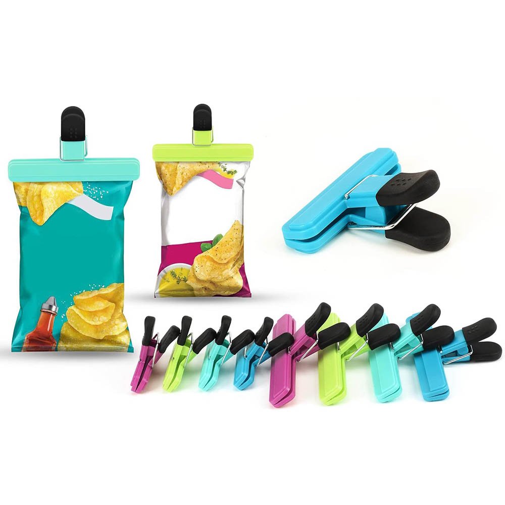 Assorted Color Plastic Food Sealing Clips Set