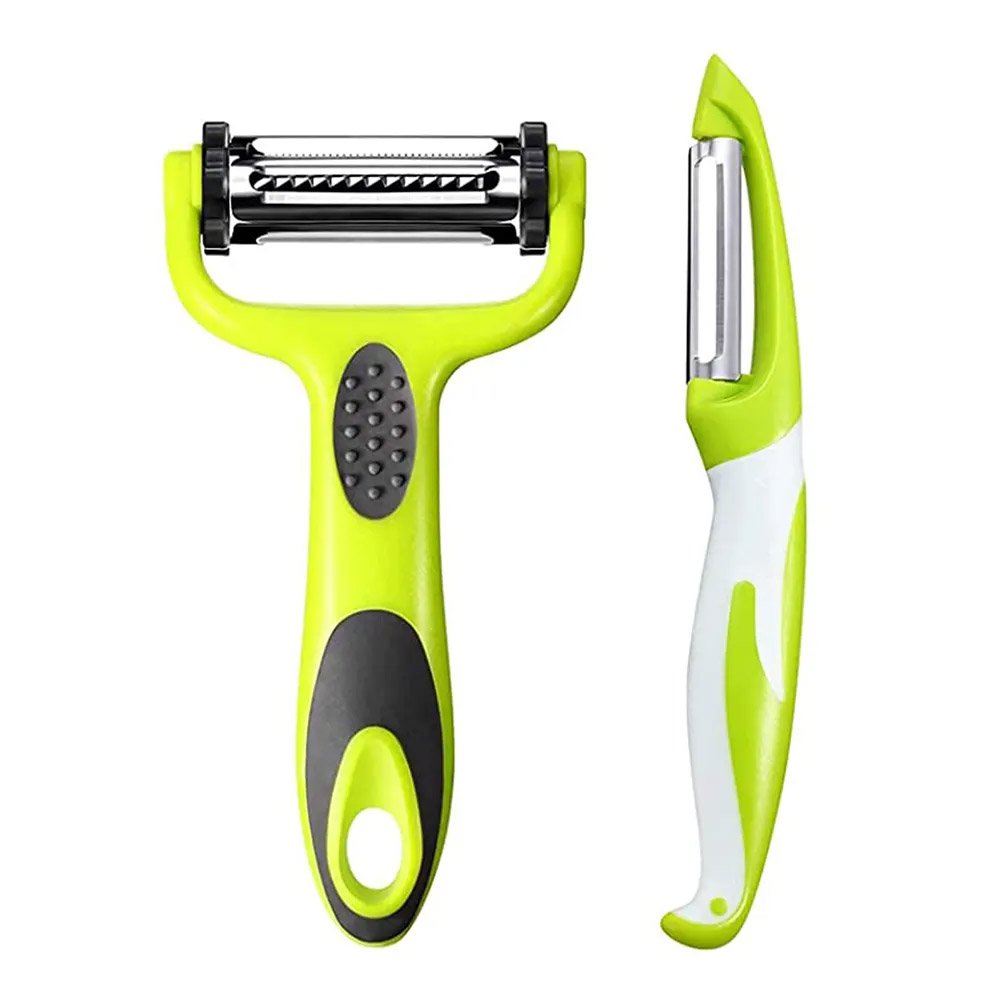 3-in-1 Rotating Y-Peeler & Penguin-Shaped Straight Peeler Set