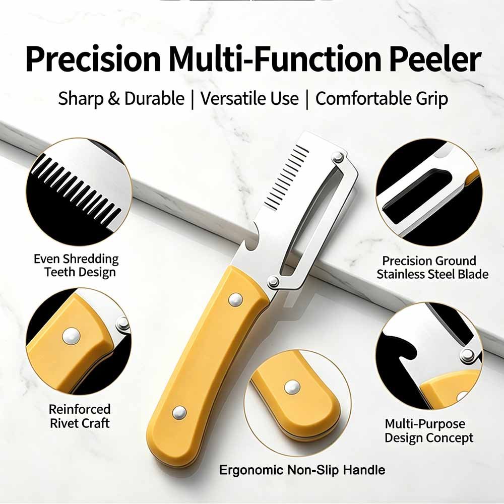 Multi-Function Stainless Steel Peeler & Grater
