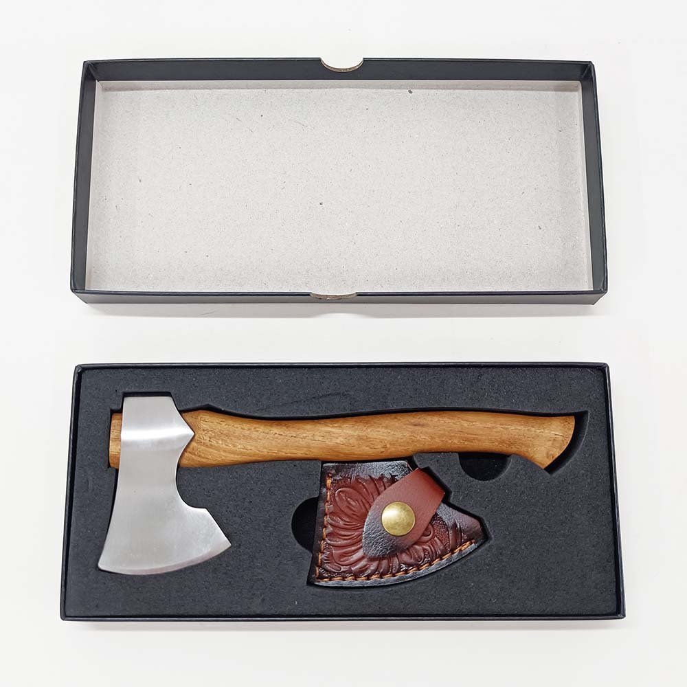 Stainless Steel Hatchet with Wood Handle
