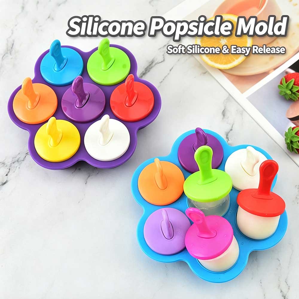 7-Cavity Silicone Popsicle Mold