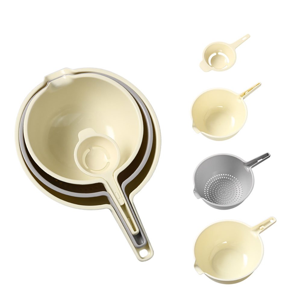 4-Piece Stackable Kitchen Mixing Bowl Set