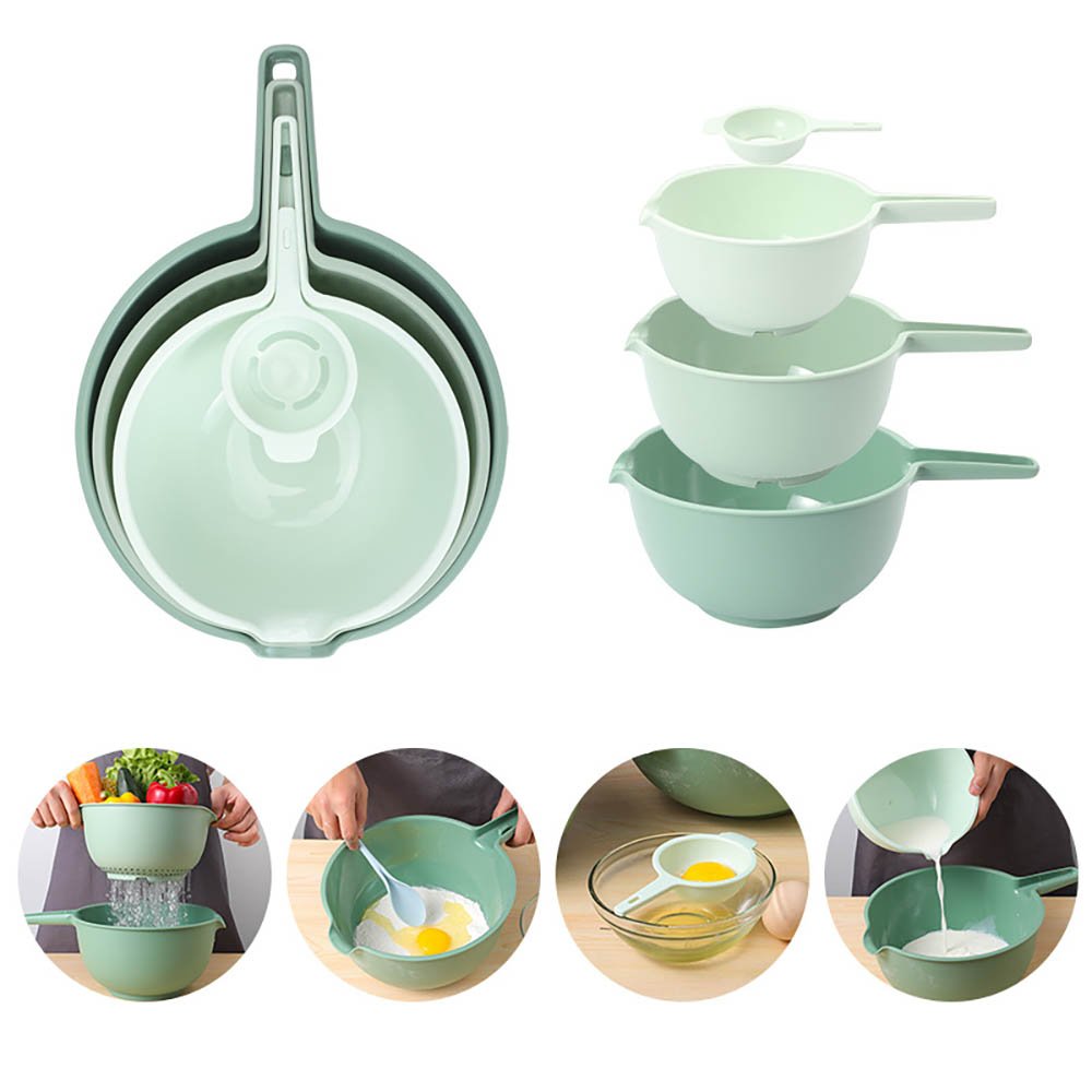 4-Piece Stackable Kitchen Mixing Bowl Set