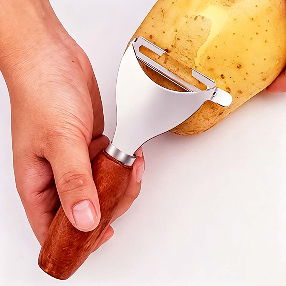 Solid Wood Handle Vegetable & Fruit Peeler Set