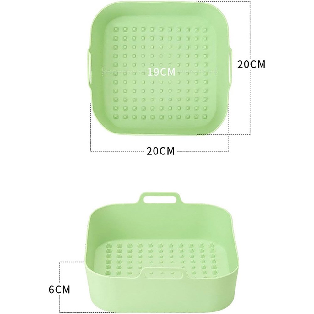 Square Silicone Air Fryer Liners Basket