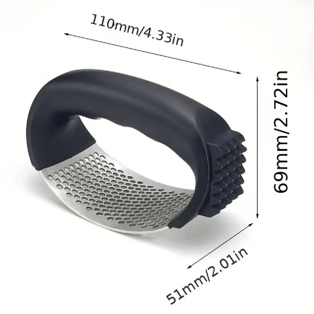 304 Stainless Steel Garlic Press with Meat Tenderizer
