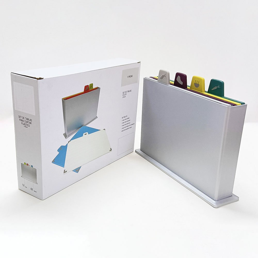 4-Piece Color-Coded Chopping Board Set