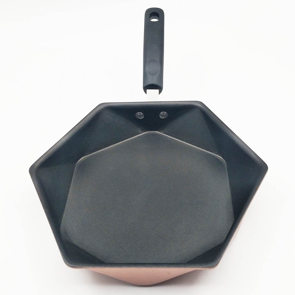 Hexagonal Alloy Aluminum Nonstick Frying Pan