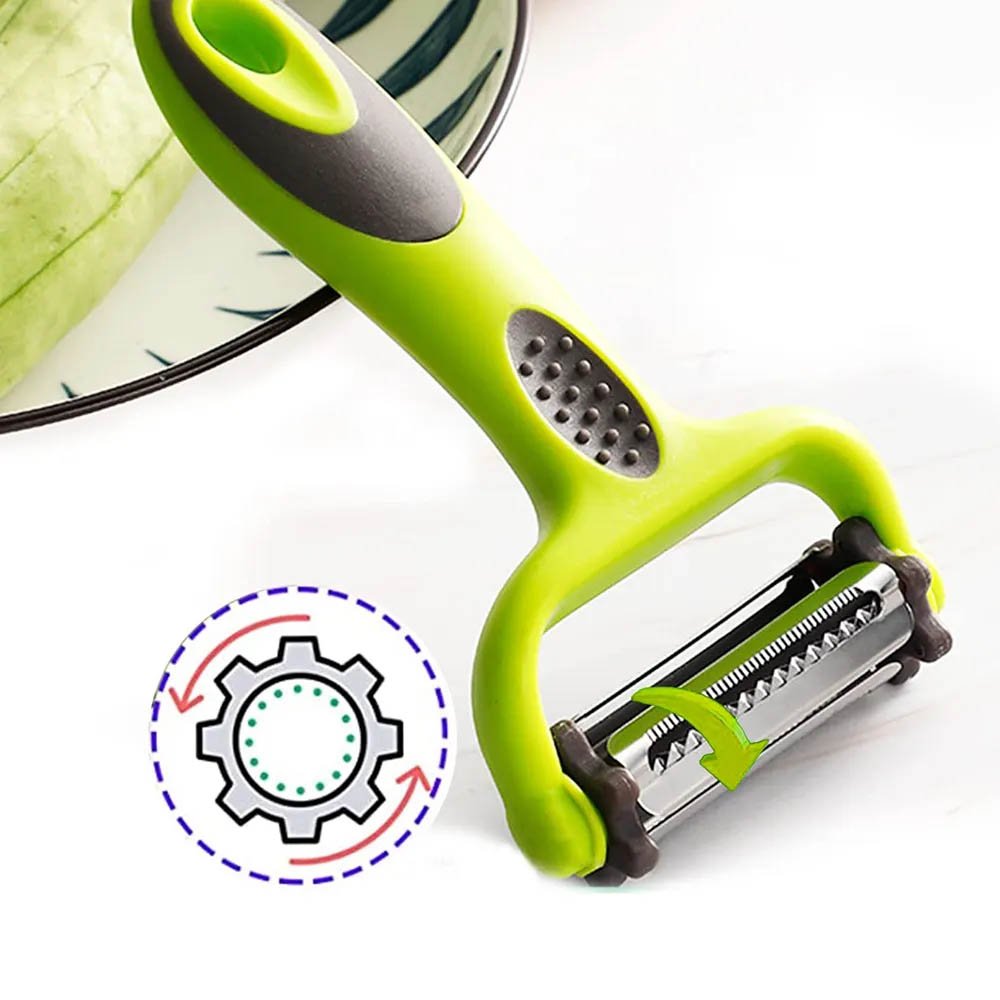 3-in-1 Rotating Y-Peeler & Penguin-Shaped Straight Peeler Set