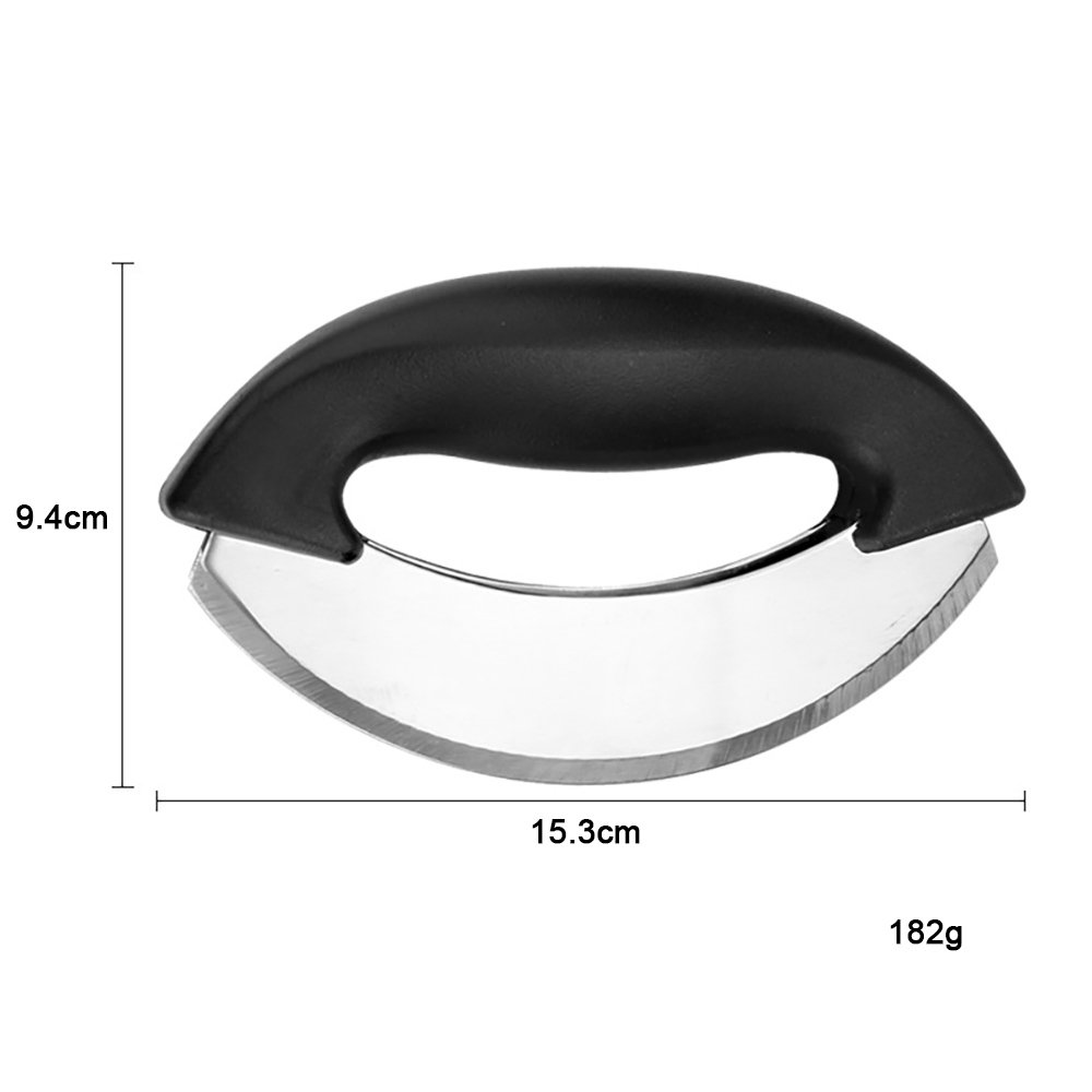 Double-Blade Rocking Mezzaluna Knife Chopper
