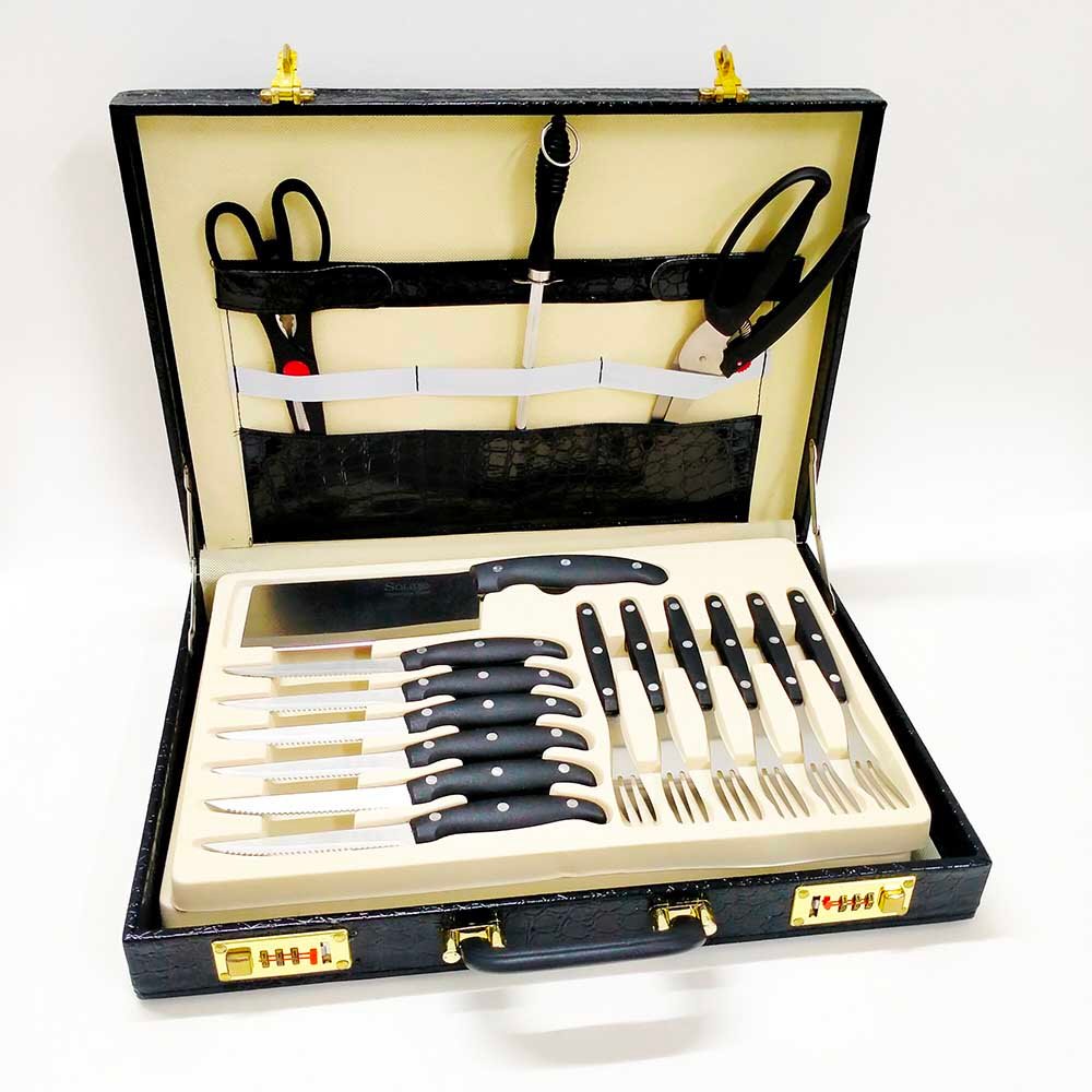 25-Piece Premium Knife Set with Luxury Case
