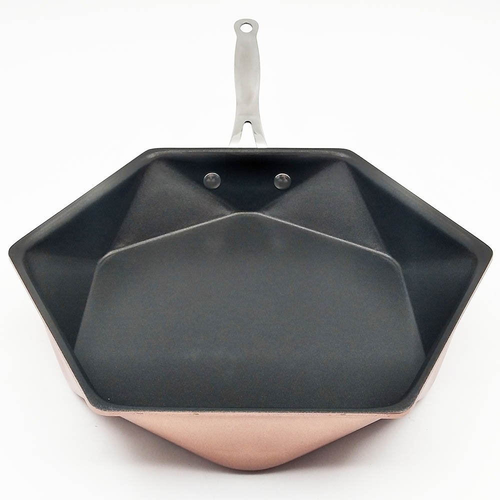 Hexagonal Alloy Aluminum Nonstick Frying Pan