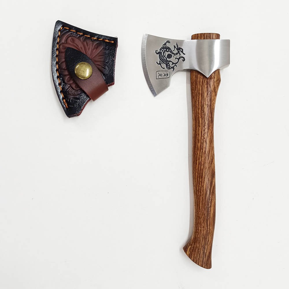 Azure Dragon Engraved Survival Axe