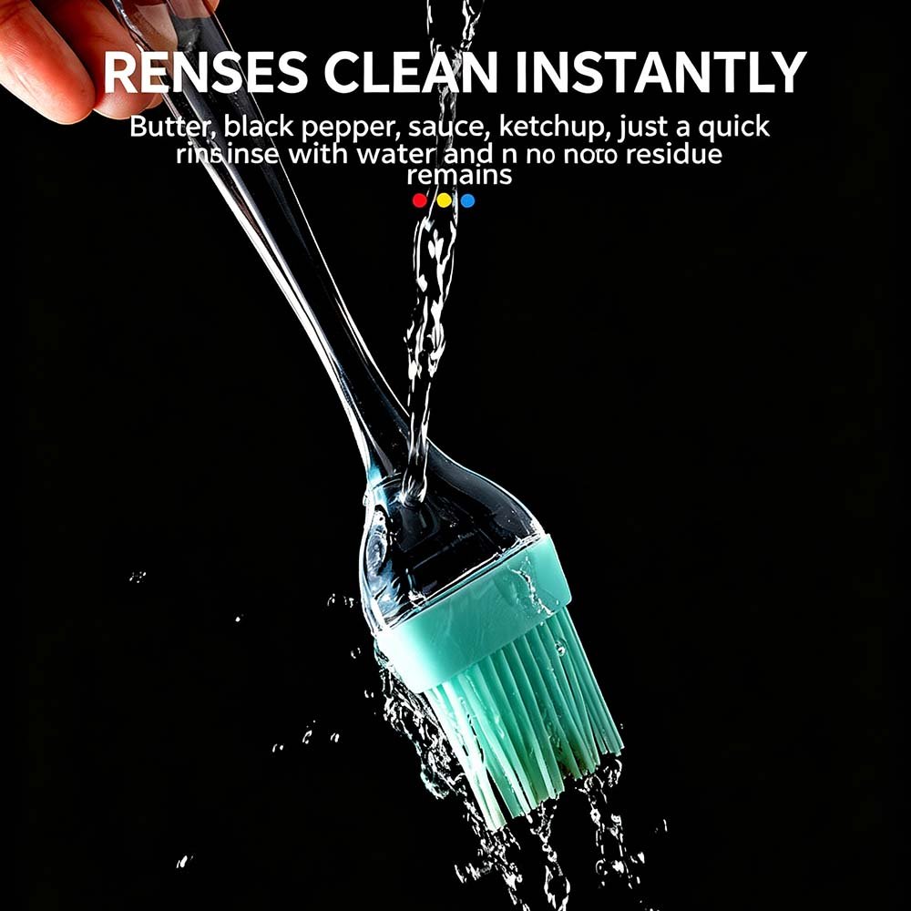 Detachable Silicone Basting Brush with Transparent Handle
