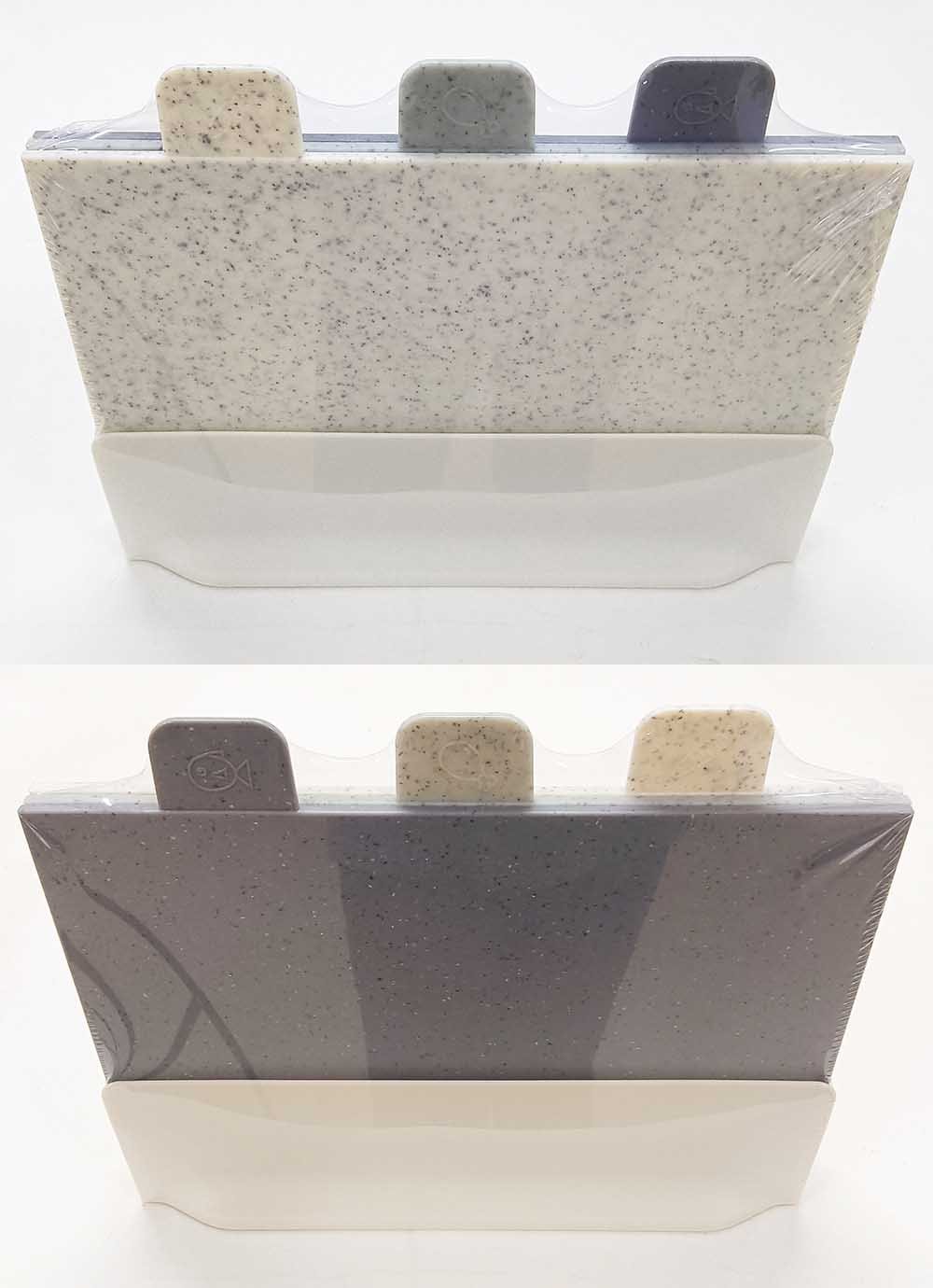 3-in-1 Color-Coded Cutting Board Set with Storage Stand