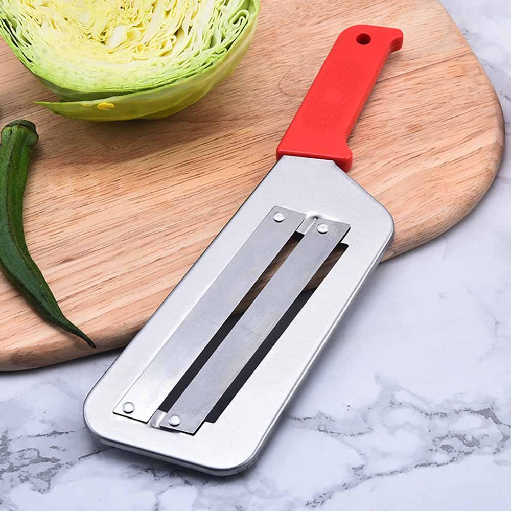Stainless Steel Dual-Blade Cabbage Cutter